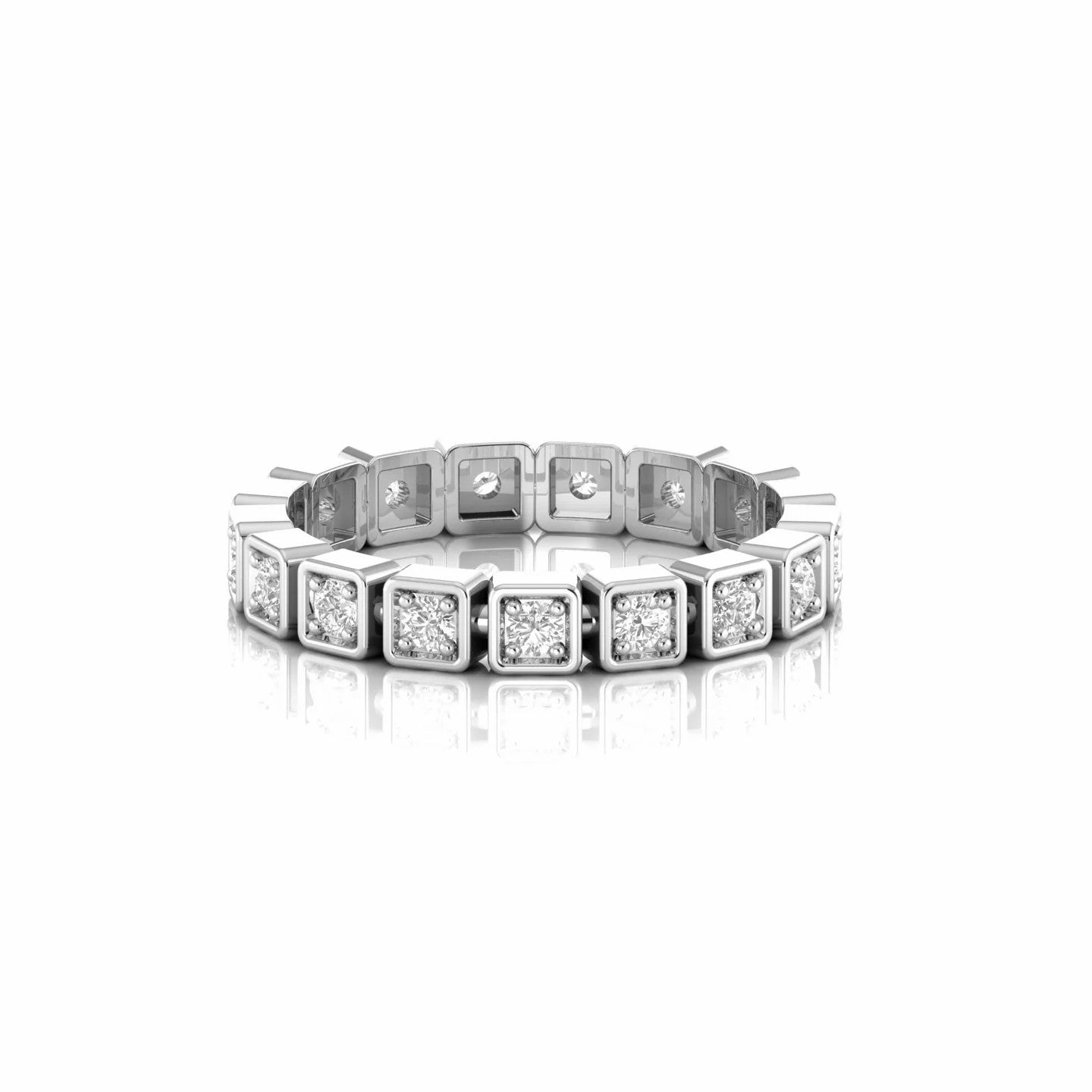 0.59 Carat Natural Diamond Eternity Wedding Band