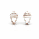 0.31 Carat Natural Diamond Designer Stud Earrings