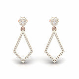 0.51 Carat Natural Diamond Dainty Dangling Earrings