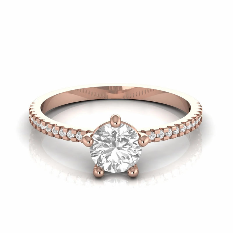 0.94 Carat Solitaire Natural Diamond Engagement Ring