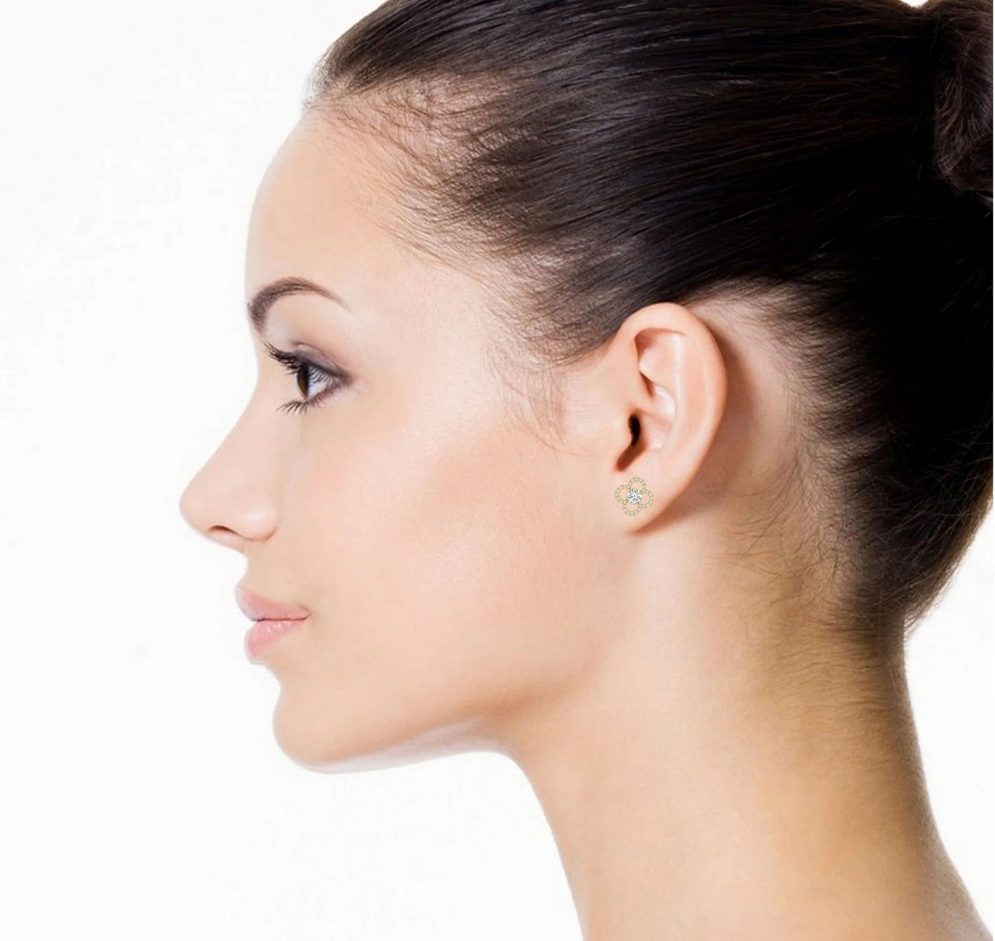 0.69 Carat Natural Diamond Dainty Stud Earrings