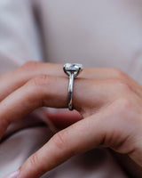 5 carat round brilliant Tatum Solitaire with stunning lines