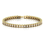 3.20 Carat Round Natural Diamond Designer Tennis Bracelet