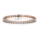 4.53 Carat Round Natural Tennis Bracelet