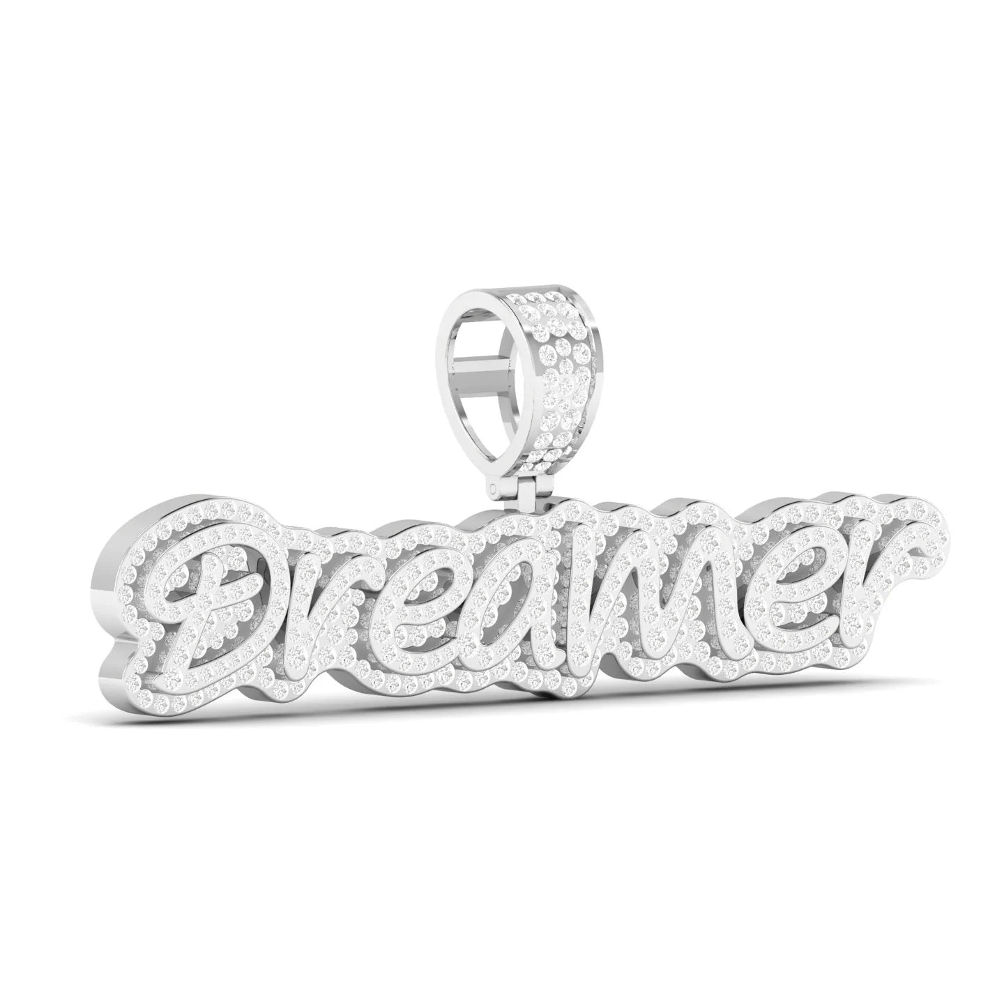 Natural Diamond 2.61 CT "Dreamer" Hip Hop Personalized Pendant