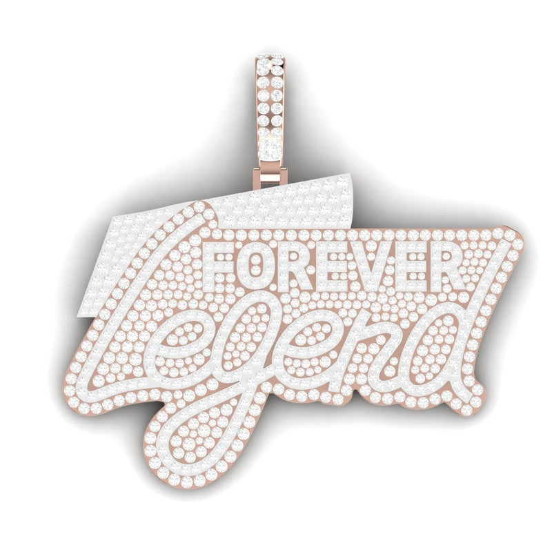 6.85 Carat Natural Diamond "Forever Legend" Hip Hop Customized Pendant